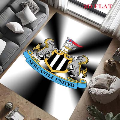Ковер с логотипом NUFC для гостиной, спальни, дома, украшение дивана, нескользящий коврик для игр детей