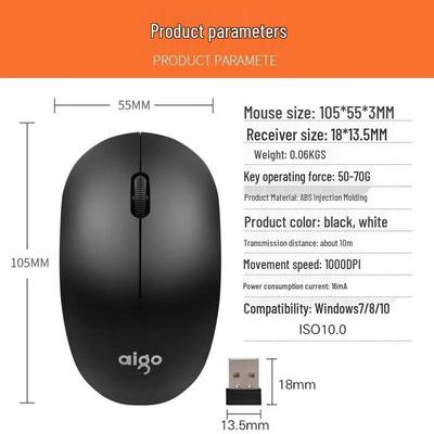 Беспроводная портативная мышь aigo Q706