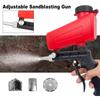 Adjustable Pneumatic Sandblasting Gun 90psi Portable Sand Blaster Machine Gravity Small Handheld Blaster Gun Rust Removal Device