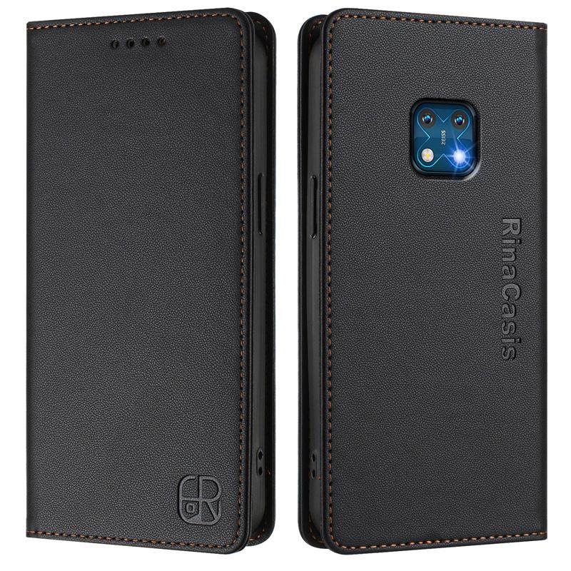 Luxury Leather Case For Nokia HMD Fuison/Skyline Nokia G21 G11 C30 X30 XR20 RFID Blocking Card Slots Magnetic Attraction Stand Shockproof Flip Cover