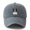 Printed cute border collie dog baseball cap retro outdoor light curved brim cap truck driver hat holiday camping