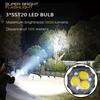 KDULIT Powerful LED Mini Flashlight Rechargeable EDC Tactical Torch Waterproof Hiking Camping Lantern with Pen Clip Tail Magnet