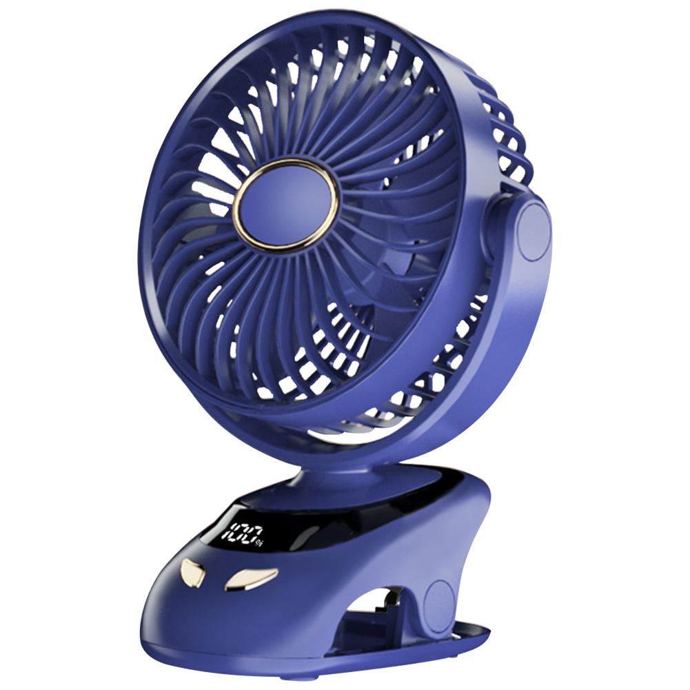 Portable Clip On Fan Rechargeable USB Desk Fan Quiet Table Fan 360 Degree Rotation Desktop Fan for Home Office Stroller Camping