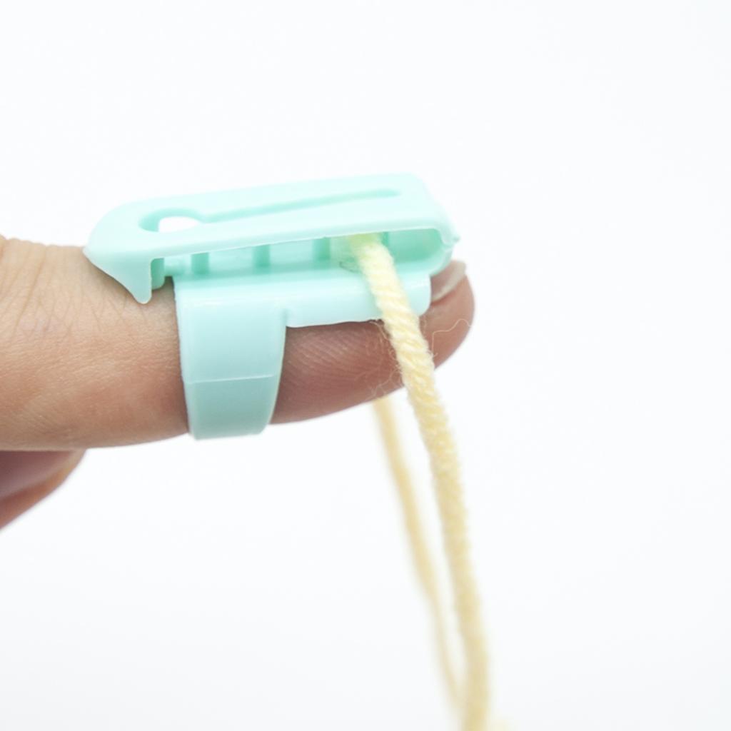 4Pack Knitting Thimble With 3 Yarn Guides Sewing Accessories