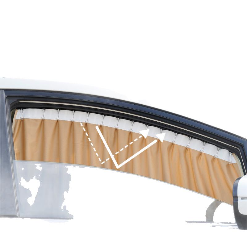 Tesla Model 3/Y Sunshade Privacy Curtains - Track-Type Side Window Blackout Accessories