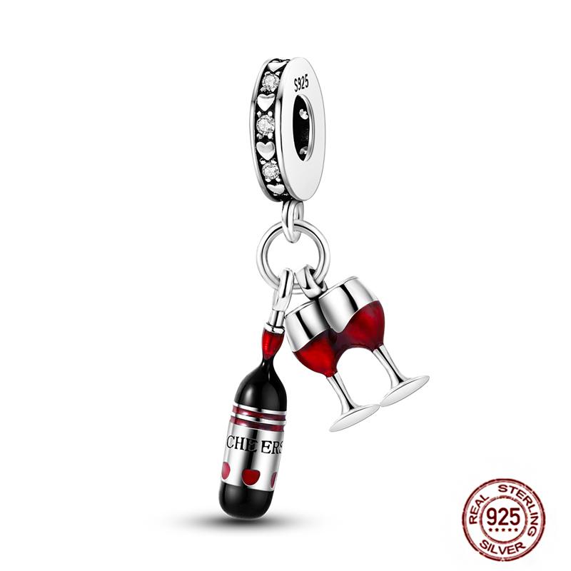 Ежедневные статьи Медные розовые парфюмерные шармы Камера Гантель Смарт-часы Бусины Подходят для оригинальных браслетов DIY Ювелирный подарок