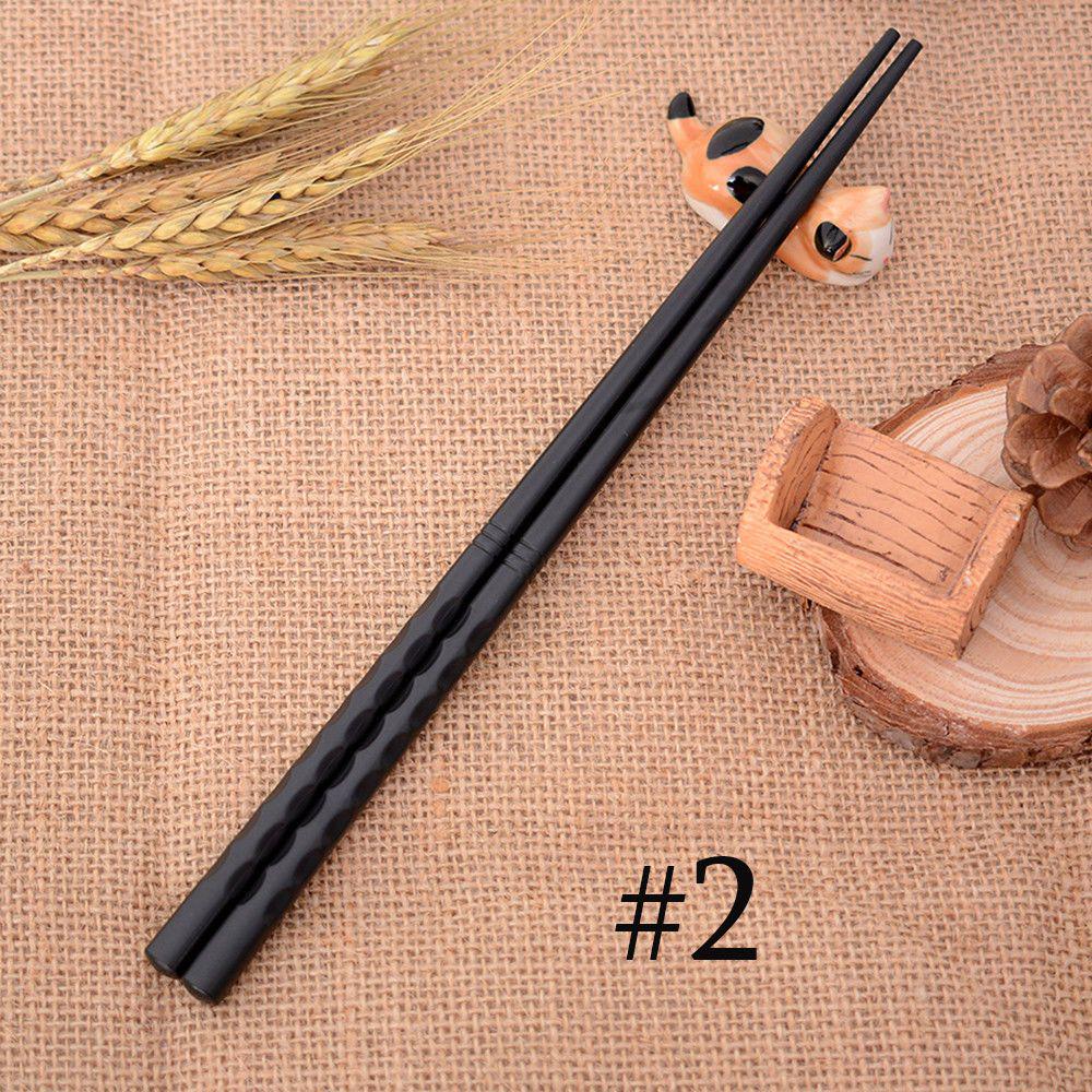 1 пара китайских портативных нескользящих палочек для суши из сплава