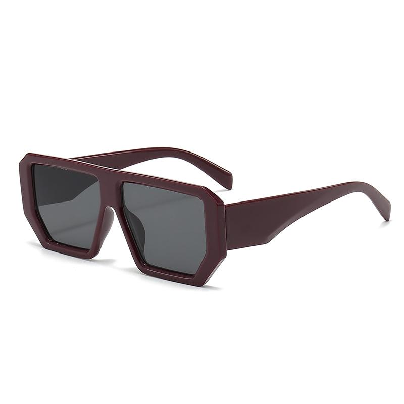 Винтажные солнцезащитные очки с большой оправой для женщин и мужчин, квадратные солнцезащитные очки, ретро, многоугольные очки, очки-гогглы, мужские, женские, прямоугольные очки ? ? ?