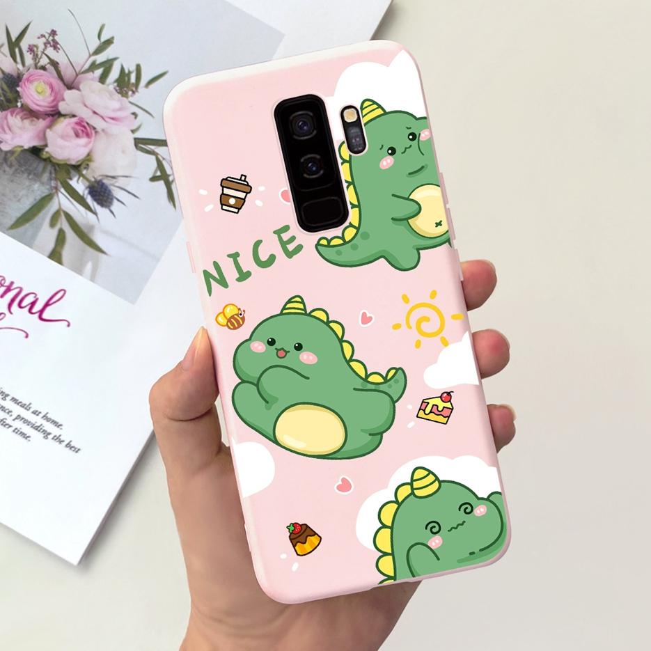 Чехол для Samsung Galaxy S9 Plus Милый мультяшный динозавр Мягкий силиконовый чехол для телефона Для Samsung S9 Plus S9+ GalaxyS9 Задняя крышка