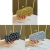 Minimalist Evening Clutch With Rhinestone Embellishments For Formal Events