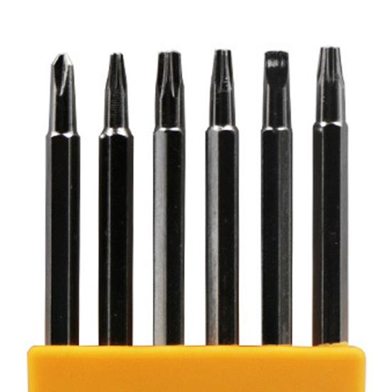 7Pcs/Set Screwdriver Strong Magnetism Non-Slip Workshop Equipment 12-in-1 Multi-Bit Screwdriver Set for Household