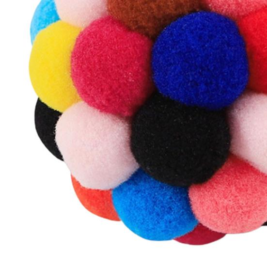 Привлекательный мяч для кошек, игрушка, идеальные подарки, колокольчик из полиэстера, портативный плюшевый мяч для домашних животных