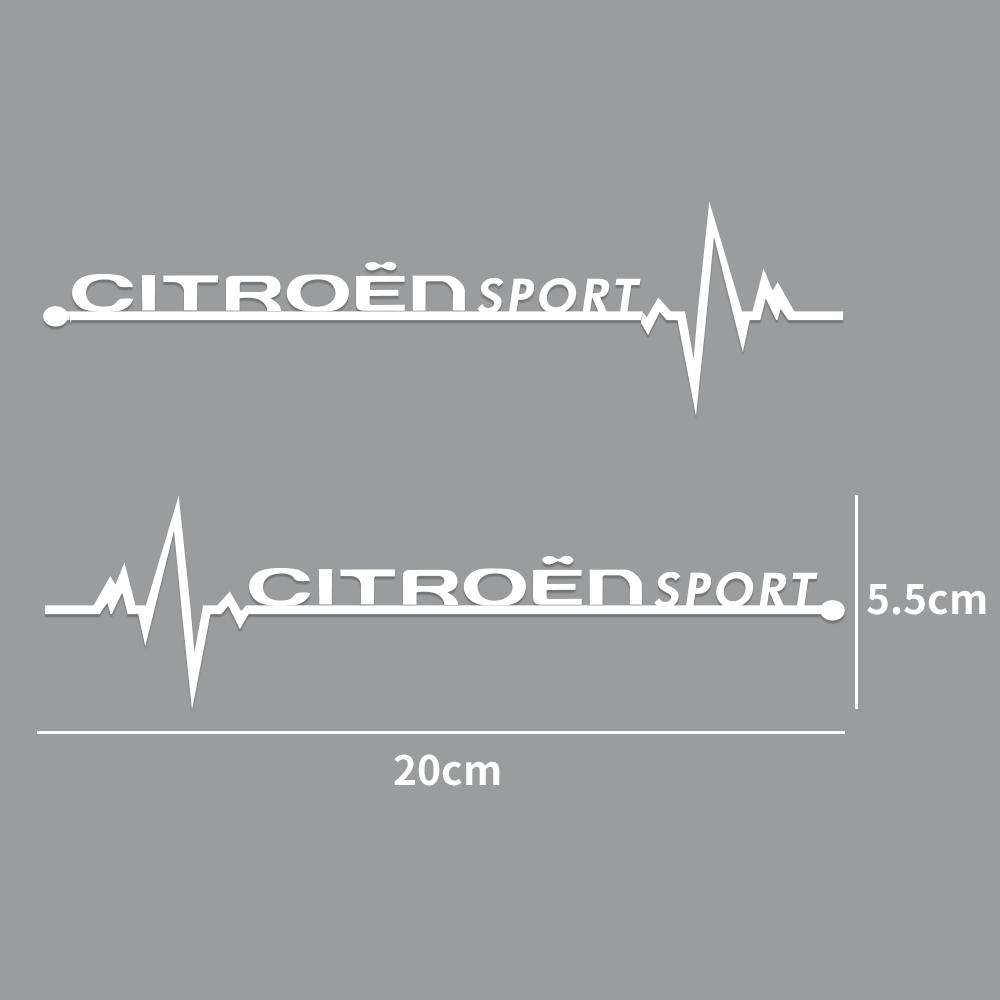 1 pair Creative Fashion Car Side Window Stickers For Citroen C1 C2 C3 C4 Picasso VTS C-ELYSEE Auto Exterior Tuning Accessories ahr256