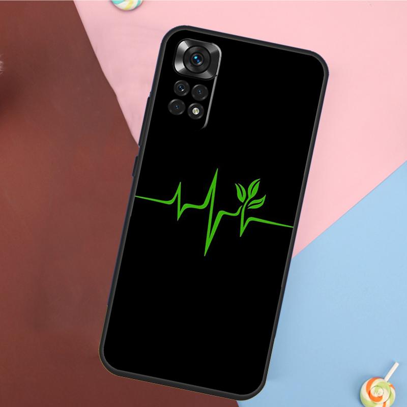 Веганский чехол с рисунком для Xiaomi Redmi Note 14 13 Pro 12 11 9 10 9S 10S 11S 12S Redmi 14C 10C 12C 13C