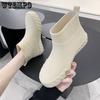 Summer Fashion Short Low Top Rain Boots Anti-slip Car Wash Shoes Rubber Shoes