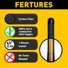 2X 3" Car Antenna Aerial Carbon Fiber Screw FM AM Short Stubby Mast Universal Bl