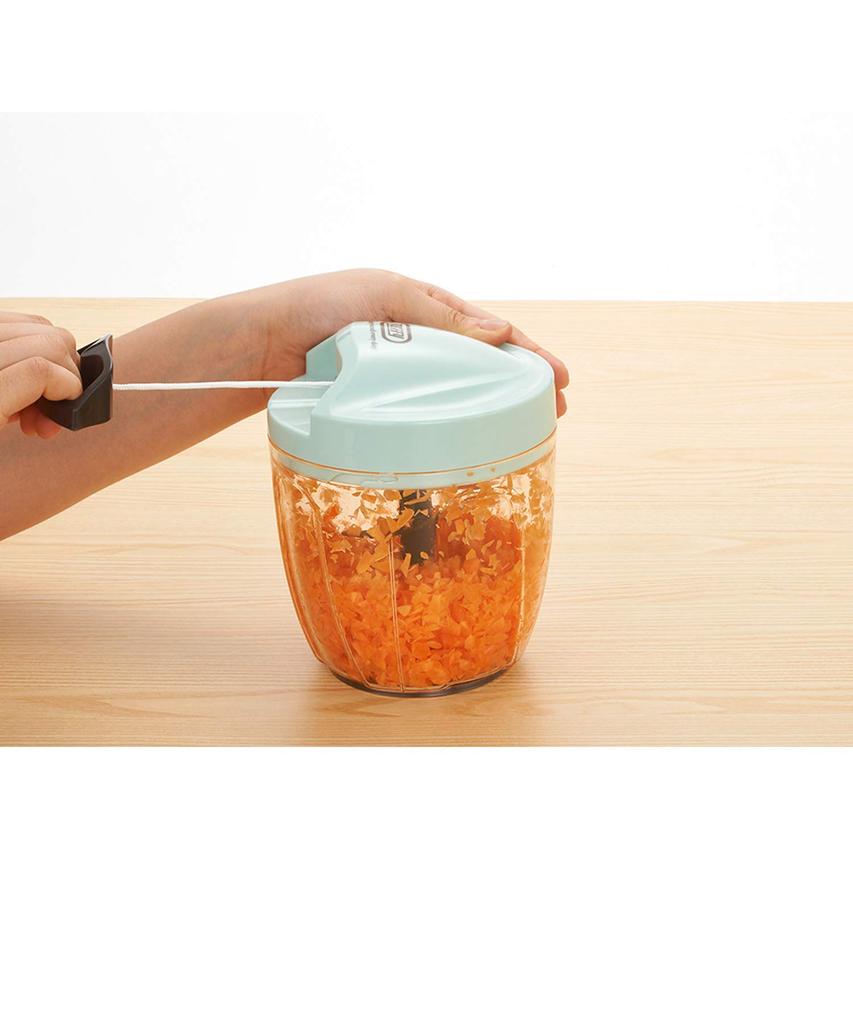 Handy Chopper Новая модель Не требуется источник питания Ручной кухонный комбайн Измельчитель Измельчитель Блендер Стильный Милый Простой [Toffy] K-HC2 (Пепел