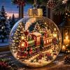 with Light Christmas Ball Ornament Acrylic Material Holiday Tree Pendant  Holiday Decoration