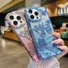 Чехол для iPhone 16 Pro со стразами, 3D бабочкой, ТПУ чехол для телефона с блестящей бумагой
