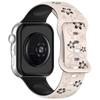 Two‑Color Embossed Floral Silicone Watch Band with Butterfly Clasp for Huawei Watch Fit 3 / 4 / 5 / 4 Pro / 5 Pro