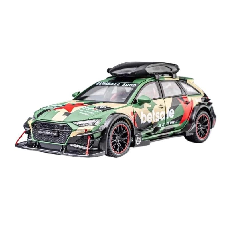 Масштаб 1/24 Гоночный автомобиль RS6 из литого сплава - Стильный предмет коллекционирования, Идеальный подарок для парня, Коллекционный экспонат