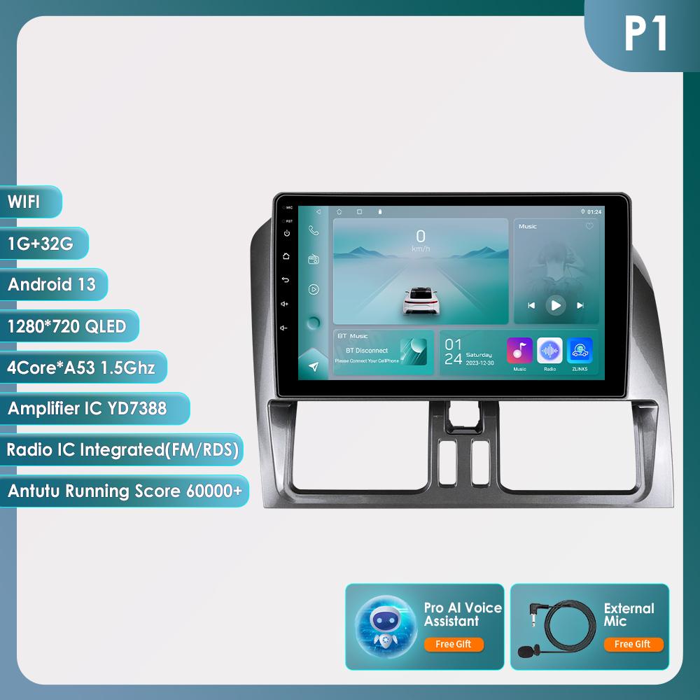 OSSURET 9" Carplay 4G BT 2din Android 13 автомобильный радиоприемник мультимедиа видеоплеер GPS навигация для Volvo XC60 2008-2017 головное устройство интеллектуальный экран SWC