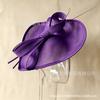 Popular hemp yarn top hat British retro style celebrity banquet headgear hemp yarn hair accessories
