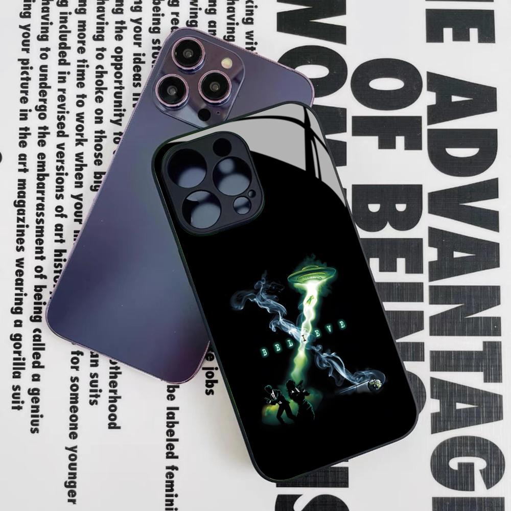 Чехол для телефона «Секретные материалы: Я хочу верить» для Iphone 16 15 14 12 11 13 Pro Max Mini 8 X Xr Xs Puls Черная стеклянная крышка