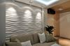 3D Wall Panel Mold for Gypsum, Plaster or Concrete Tile for Decorative Wall Panels 'Force'