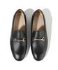 Firenze Atelier Простые Лоферы из Натуральной Коровьей Кожи с Пряжкой-Уздечкой 8100 [Черный Fg]