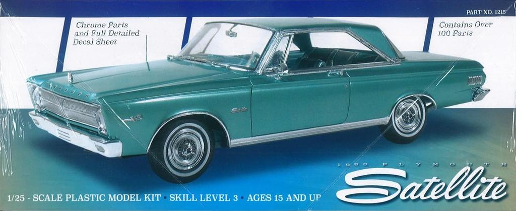 Platz Moebius Model 1/25 Scale 1965 Plymouth Satellite Plastic Model MOE1215 (Car)