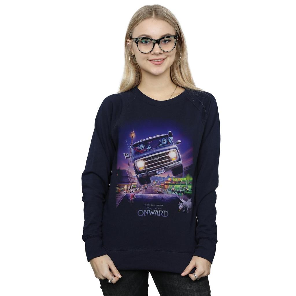 Disney Womens/Ladies Onward Gwniver Poster Sweatshirt