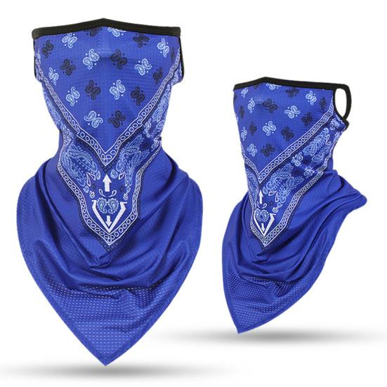 Outdoor Paisley Print Earloop Face Anti-UV Breathable Scarf Cover Neck Gaiter