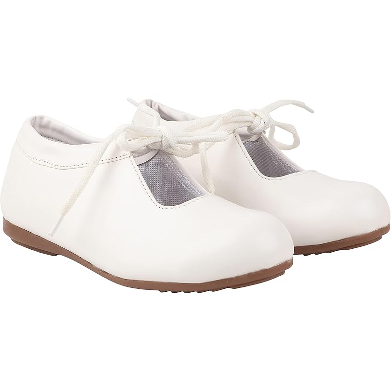 Shoetopia Girls Priya White Dress Shoe - 6 Uk (Girls-Priya-White)