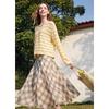 Betu Women's Plaid A-Line Midi Skirt