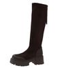 Winter Round Head 2024 Hot Sale Ladies Knee Length Boots Non-slip New Wear Resistant Non-slip Fashion Outdoors Women Shoes