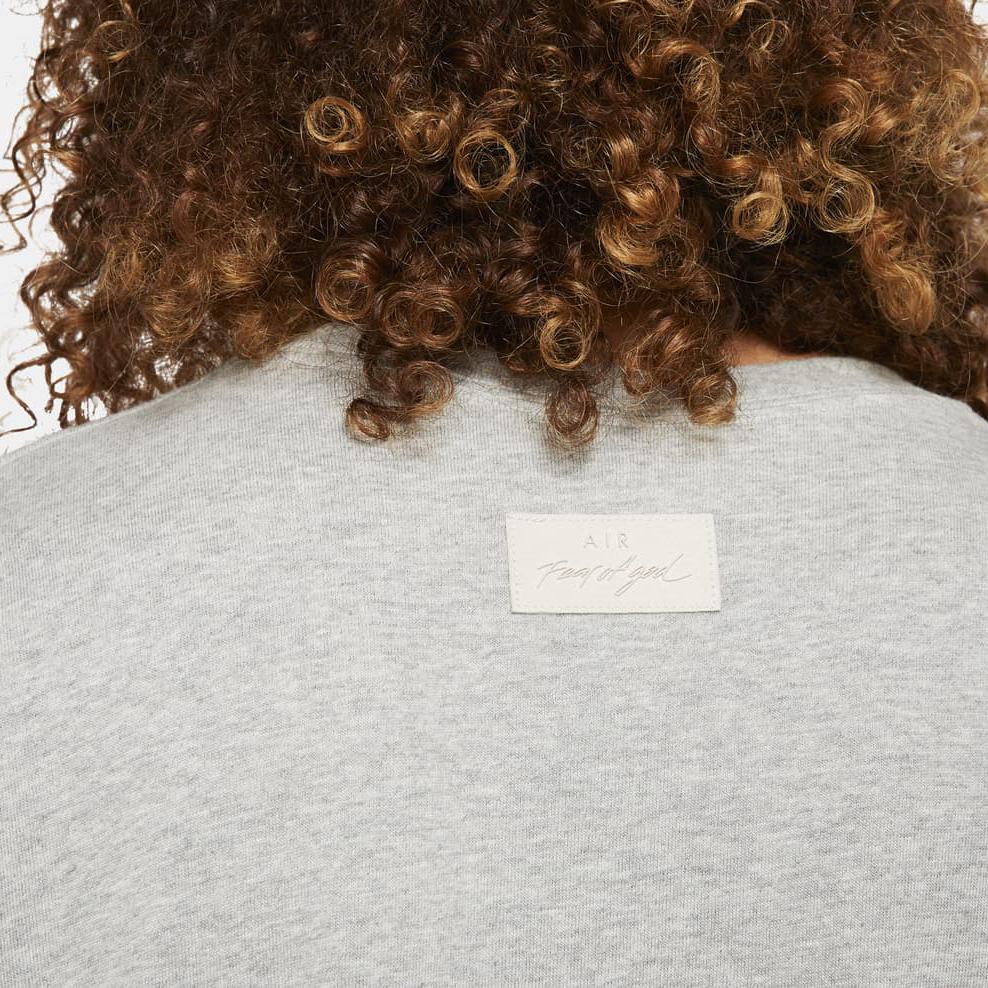 Nike Разминочная футболка X Fear of God Темно-серые мужские топы вереска CU4699-063