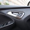 4 шт. для Ford Focus 3 MK3 2015-2018 Внутренняя декоративная накладка Наклейка на ручку двери Обшивка рулевого колеса Аксессуары Стайлинг автомобиля