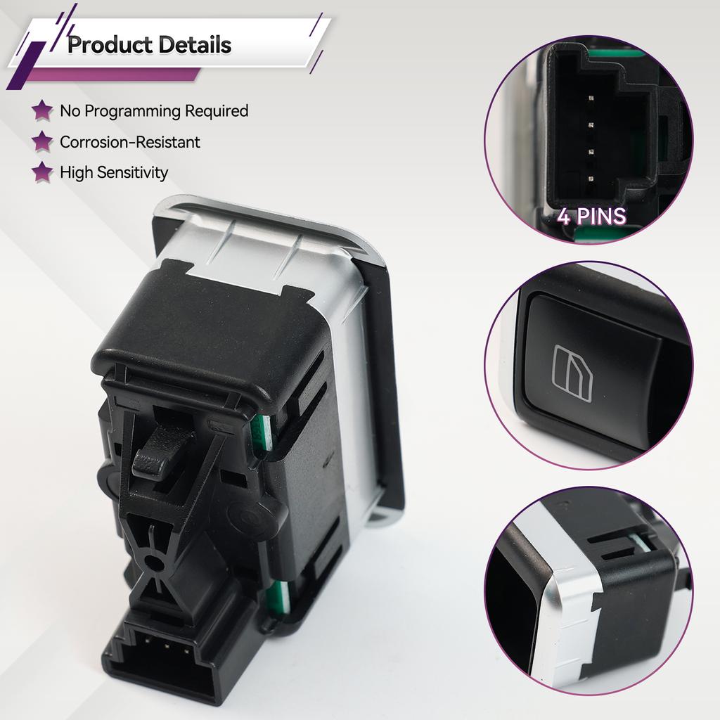 Переключатель подъема главного окна со стороны пассажира с электроприводом для Mercedes Benz W204 W212 CE GLK Class 2049058202 A2049058202