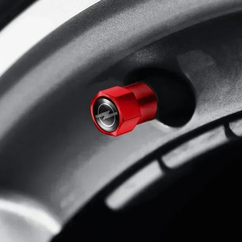 Q1022Q1024PCS Car Logo Tire Hexagon Valve Cap Dustproof For Opel Meriva Corsa Astra Vivaro Signum Insignia Mokka Adam Combo Junior