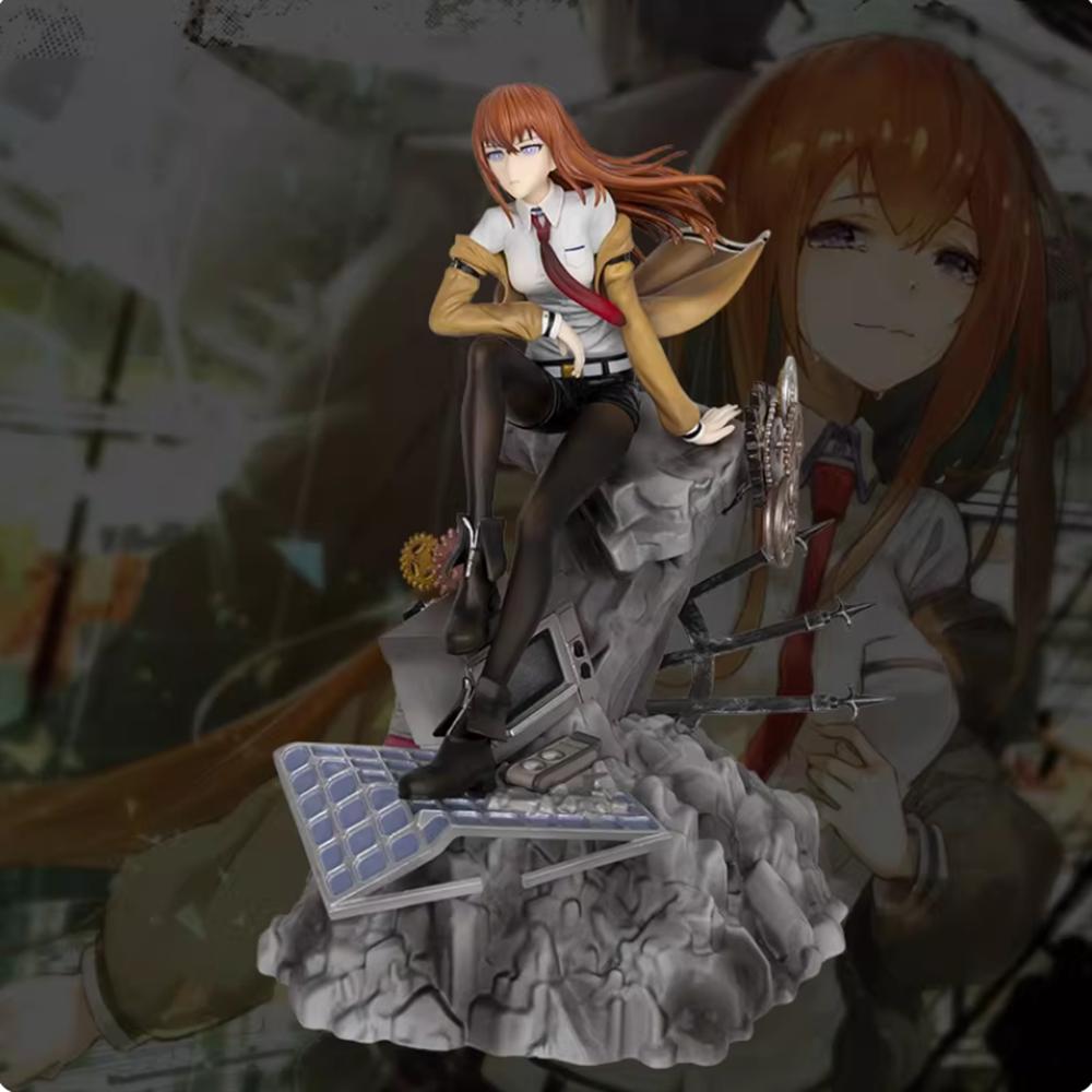 Фигурка Steins Gate Макисэ Курису Сидячая Поза Аниме Модель Настольное Украшение Декорации Праздничные Подарки Детские Игрушки