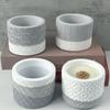 Круглая гипсовая свеча-чашка своими руками, силиконовая форма, цветочный горшок, банка для хранения, цементная гипсовая форма для керамики, принадлежности для изготовления бетона