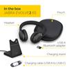 Jabra Evolve2 65 UC Stereo USB-A Подставка Черный Бинауральная Беспроводная Гарнитура с 37-часовым временем работы от аккумулятора, Специализированная Зарядная Подставка и 2-летняя Гарантия