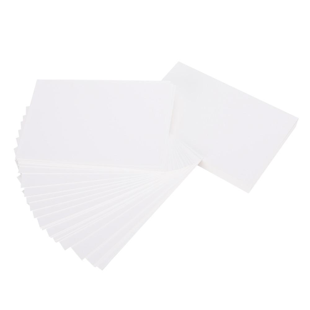 100pcs Paper Thick Chipboard Textured Tagboard White Cardstock Paper Crafts Project