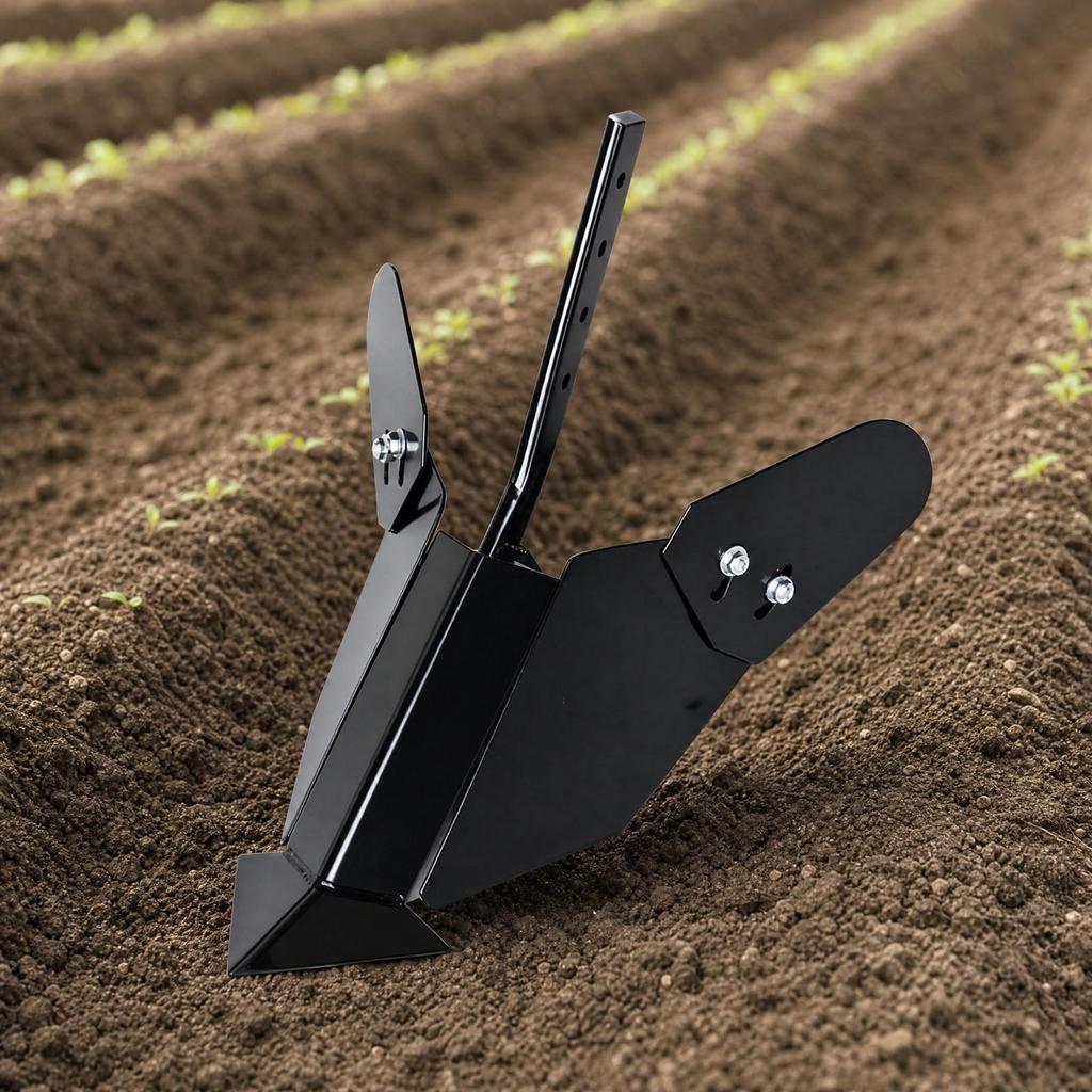 Trenching Plow Attachment Adjustable with Mounting Bar Welded for SmallScale