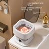Портативная мини-стиральная машина: Компактная автоматическая стиральная машина с сушилкой для общежитий и детской одежды