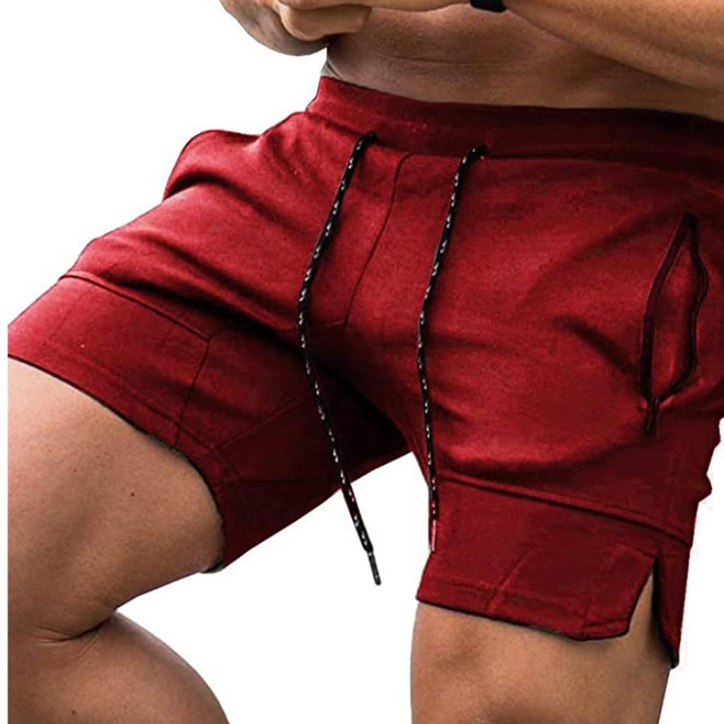 Мужские шорты для фитнеса, штанги для тяжелой атлетики, приседания, разноцветные брюки на молнии с карманами для тренировок, бодибилдинга