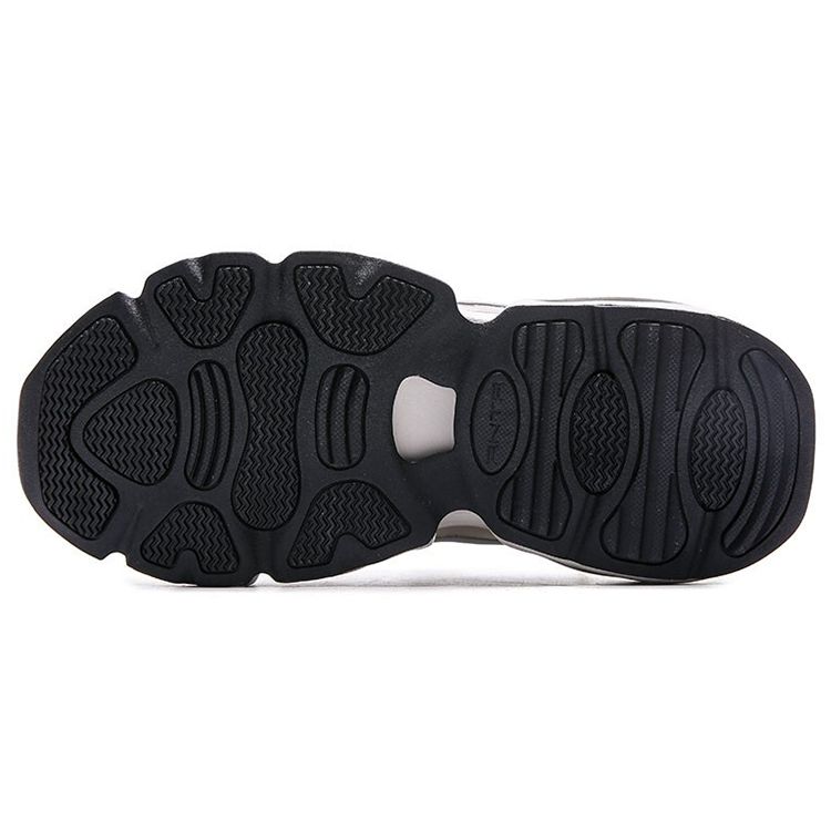 Anta Thick Sole Shock Absorbing Non-Slip Wear-Resistant Low-Top Dad Shoes Men Sneakers Black Gray 112048886-2