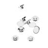 10pcs Watch Dial Dot Luminous Decorative Part Repair Kit Watch Luminous Beads for Night Silver