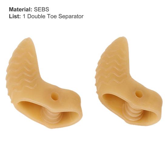 Yousheng 1 пара разделителей для пальцев ног дышащие высокоэластичные мягкие разделители-корректоры для ухода за ногами
